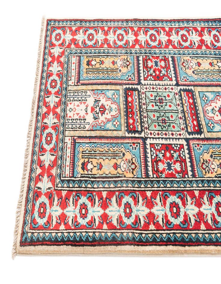 Detail image of  2' 8 x 4'  Hand Knotted Kazak Rug