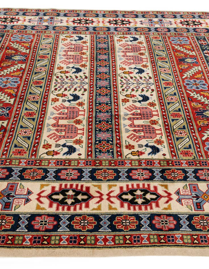 Detail image of  6' 7 x 9' 10  Hand Knotted Kazak Rug