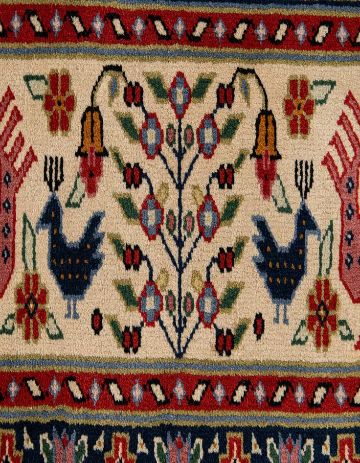 Detail image of  6' 7 x 9' 10  Hand Knotted Kazak Rug