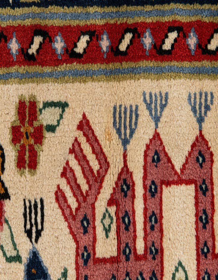 Detail image of  6' 7 x 9' 10  Hand Knotted Kazak Rug