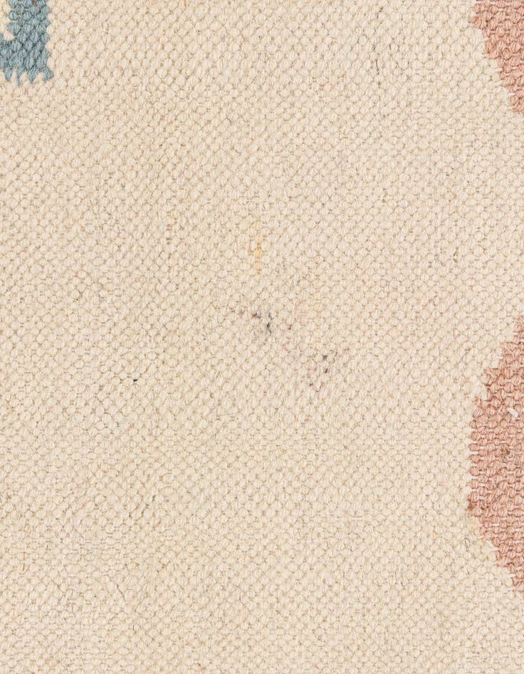 Detail image of  4' x 5' 9  Hand Knotted Kilim Dhurrie Wool Rug