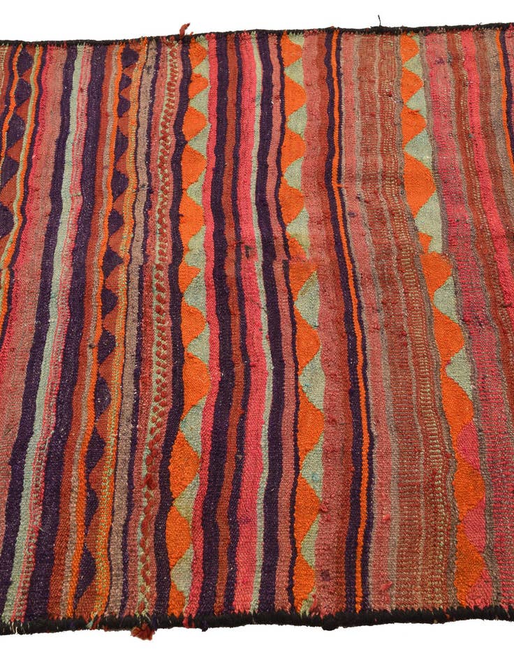 Detail image of  4' 5 x 7' 3  Hand Woven Kilim Fars Wool Rug