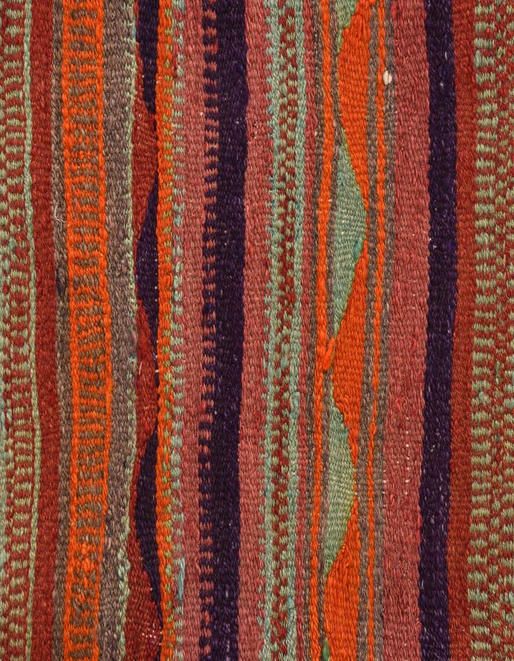 Detail image of  4' 5 x 7' 3  Hand Woven Kilim Fars Wool Rug