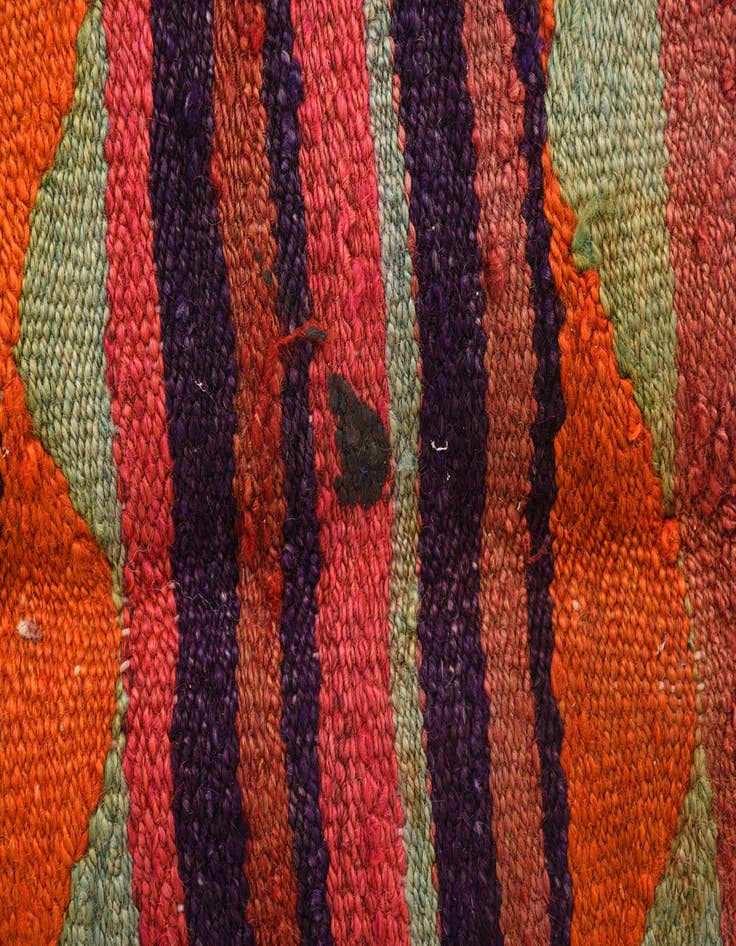 Detail image of  4' 5 x 7' 3  Hand Woven Kilim Fars Wool Rug