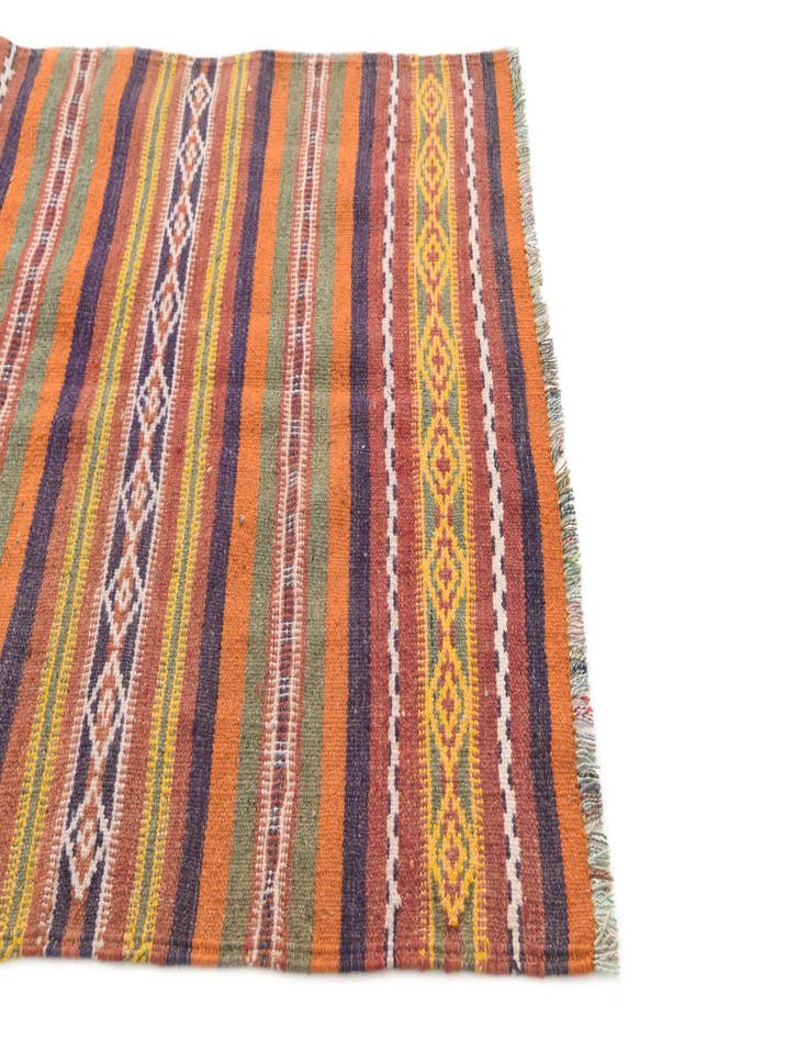 Detail image of  3' 7 x 6' 3  Hand Knotted Kilim Fars Persian Wool Rug