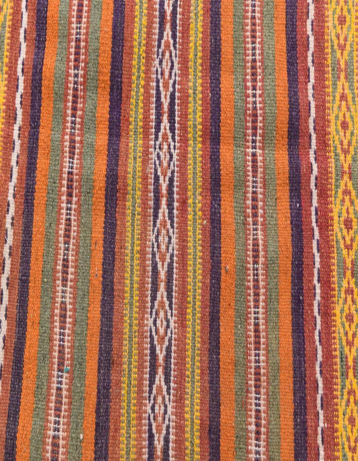 Detail image of  3' 7 x 6' 3  Hand Knotted Kilim Fars Persian Wool Rug