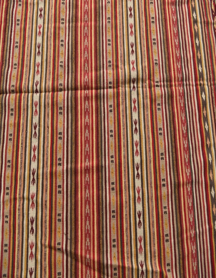 Detail image of  6' 8 x 9' 9  Hand Woven Kilim Fars Wool Rug