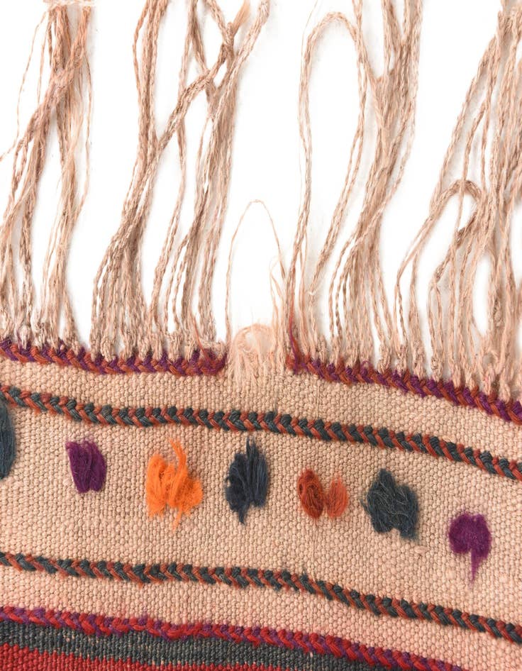 Detail image of  3' 8 x 6' 9  Hand Woven Kilim Fars Wool Rug