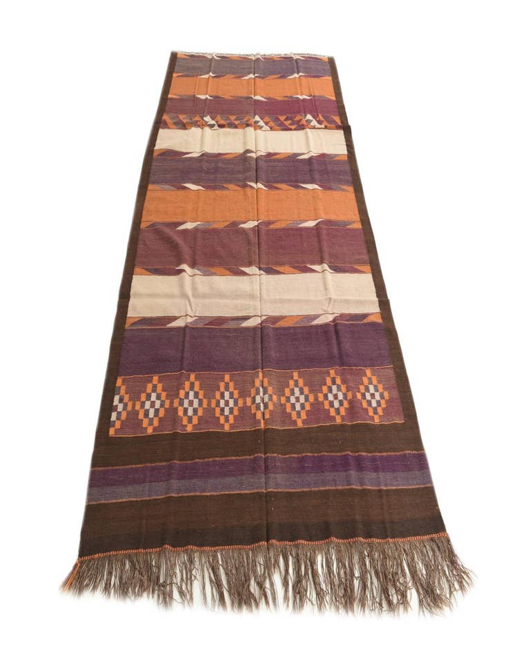 Detail image of  5' 4 x 9' 5  Hand Woven Kilim Fars Wool Rug