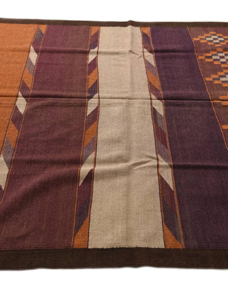 Detail image of  5' 4 x 9' 5  Hand Woven Kilim Fars Wool Rug