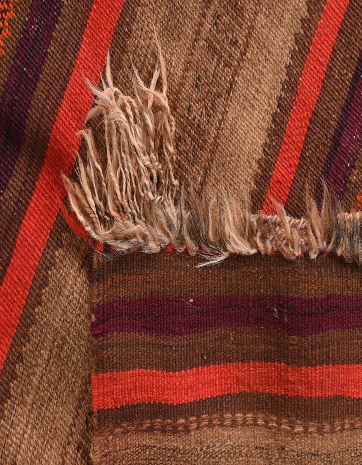 Detail image of  4' 6 x 8' 9  Hand Woven Kilim Fars Wool Rug