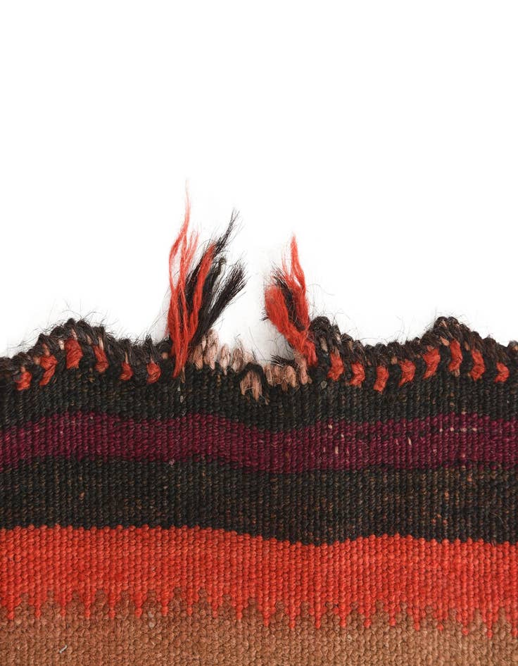 Detail image of  4' 6 x 8' 9  Hand Woven Kilim Fars Wool Rug