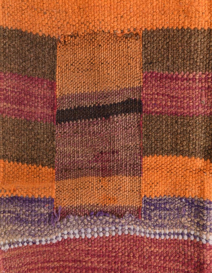 Detail image of  4' 3 x 7' 7  Hand Woven Kilim Fars Wool Rug