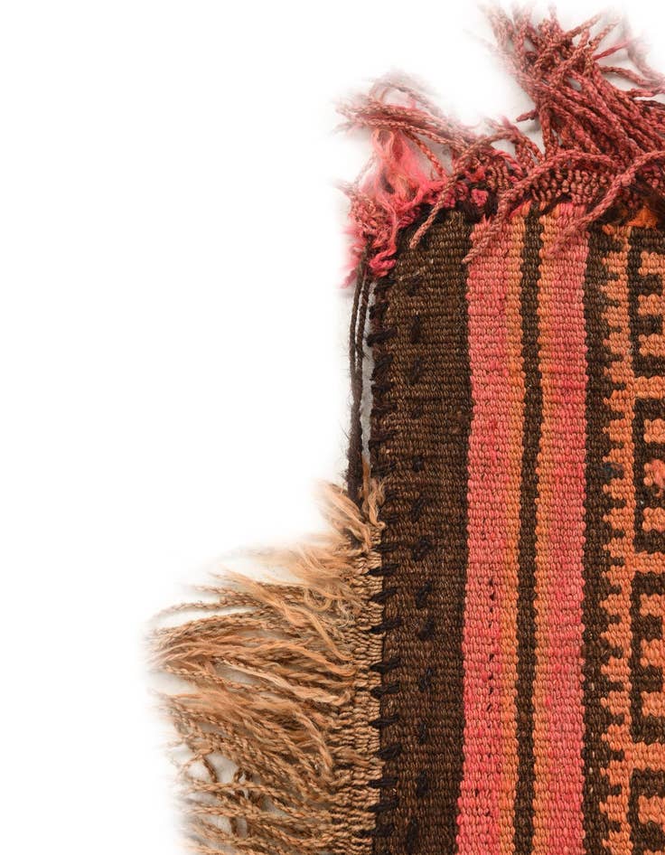 Detail image of  3' 4 x 4' 3  Hand Woven Kilim Fars Wool Rug