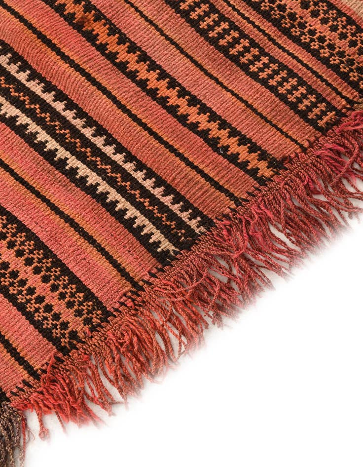 Detail image of  3' 4 x 4' 3  Hand Woven Kilim Fars Wool Rug