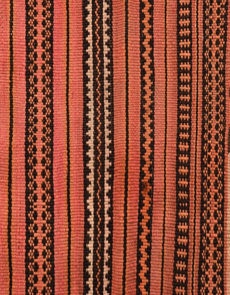 Detail image of  3' 4 x 4' 3  Hand Woven Kilim Fars Wool Rug