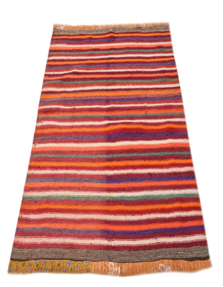 Detail image of  3' 9 x 5'  Hand Woven Kilim Fars Wool Rug