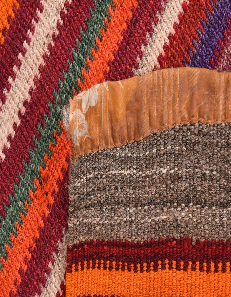 Detail image of  3' 9 x 5'  Hand Woven Kilim Fars Wool Rug