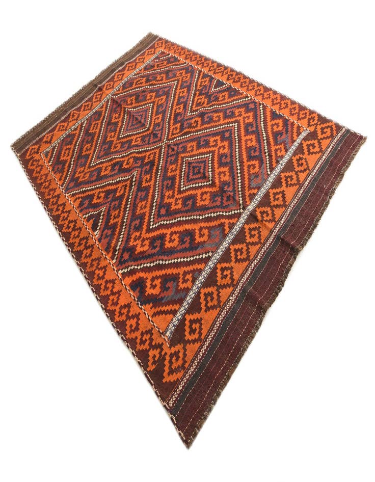 Detail image of  7' x 9' 1  Hand Woven Kilim Fars Wool Rug