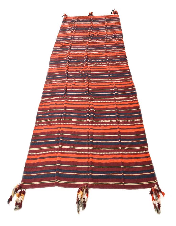 Detail image of  5' 6 x 10' 4  Hand Woven Kilim Fars Wool Rug