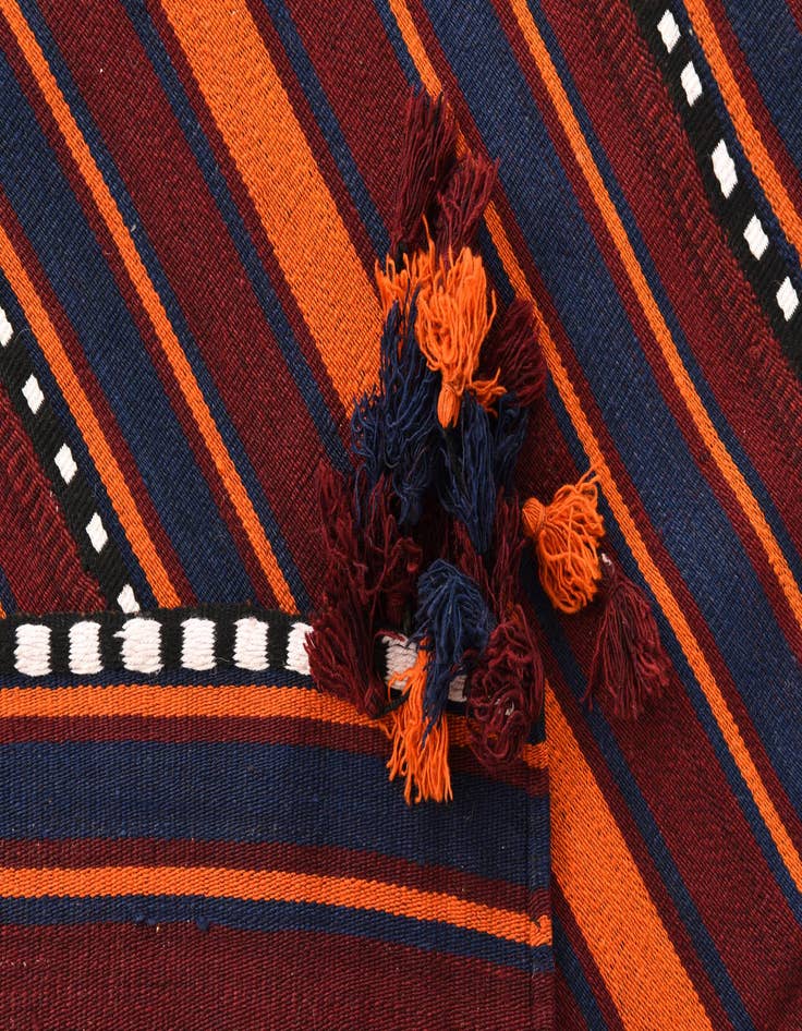 Detail image of  5' 3 x 9' 10  Hand Woven Kilim Fars Wool Rug