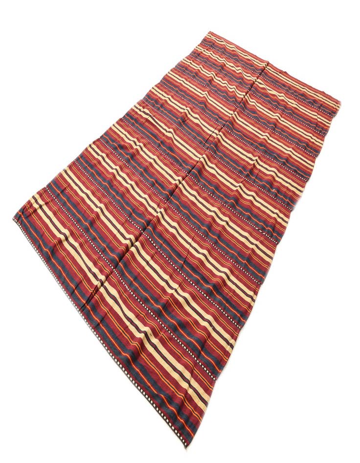 Detail image of  5' 7 x 9' 6  Hand Woven Kilim Fars Wool Rug