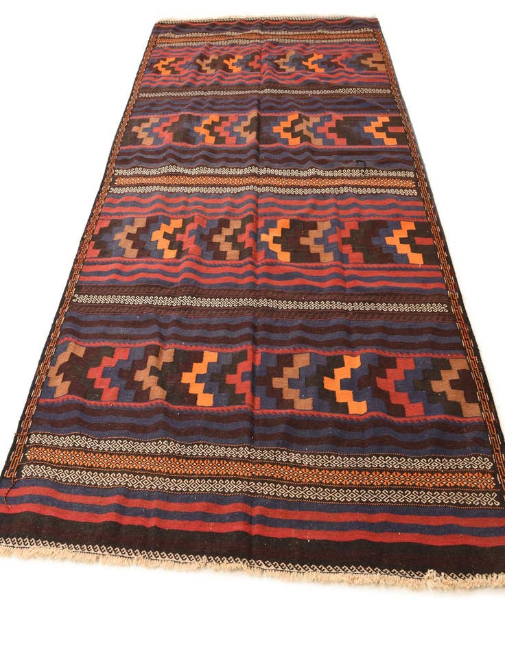 Detail image of  6' 8 x 10' 2  Hand Woven Kilim Fars Wool Rug