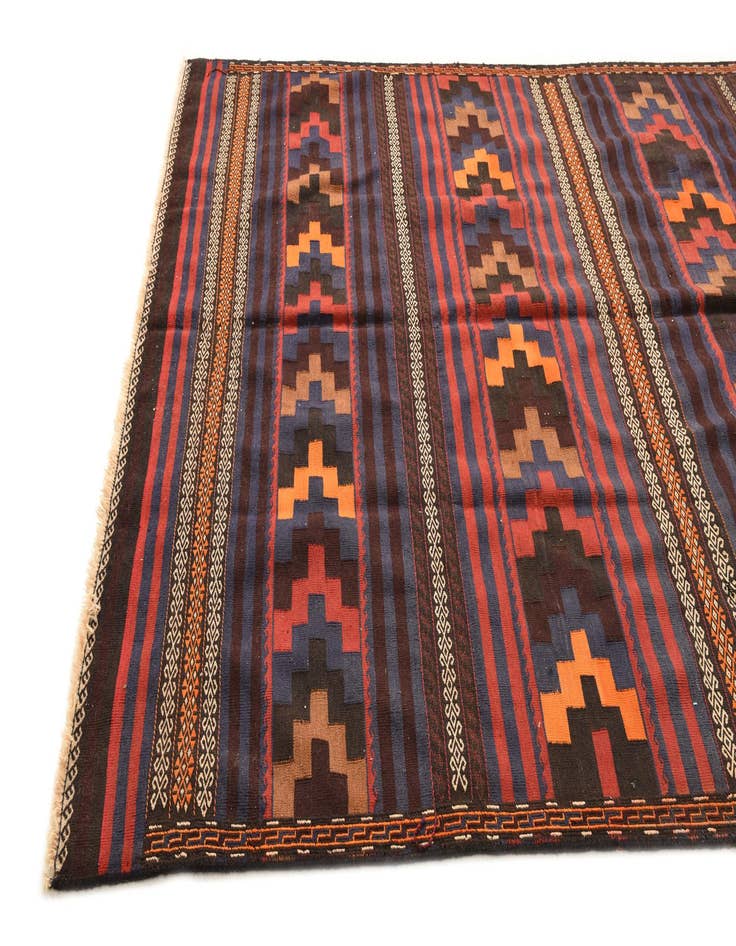 Detail image of  6' 8 x 10' 2  Hand Woven Kilim Fars Wool Rug