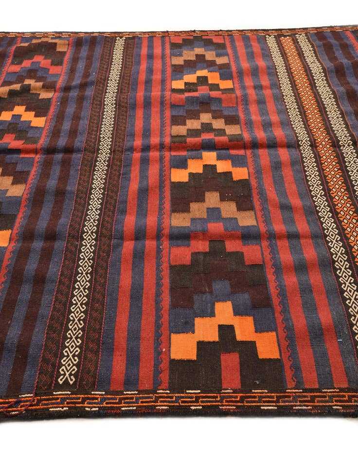 Detail image of  6' 8 x 10' 2  Hand Woven Kilim Fars Wool Rug