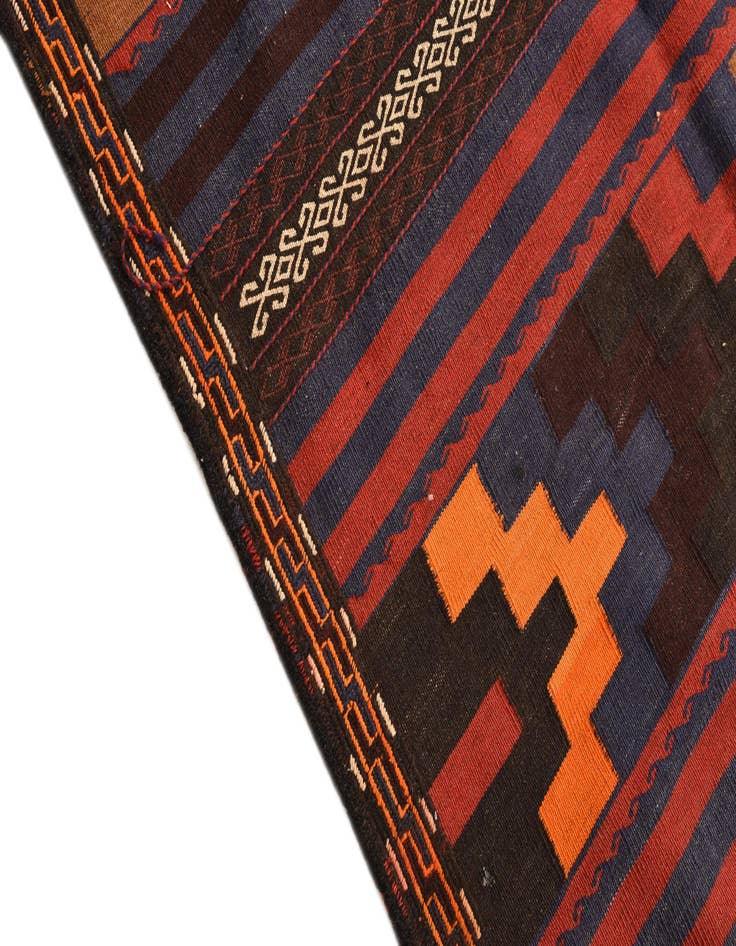 Detail image of  6' 8 x 10' 2  Hand Woven Kilim Fars Wool Rug