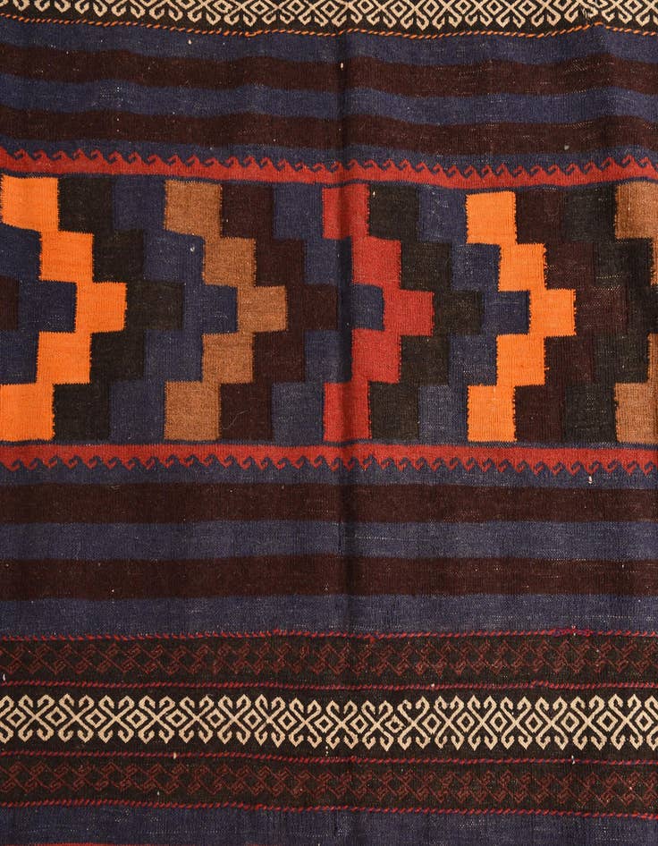Detail image of  6' 8 x 10' 2  Hand Woven Kilim Fars Wool Rug