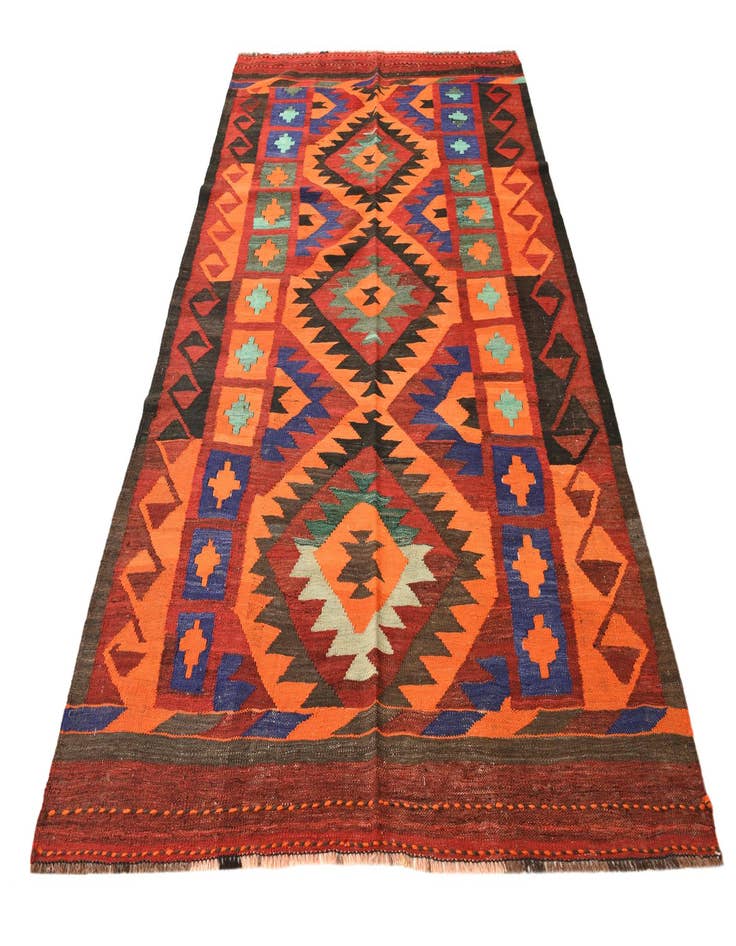 Detail image of  5' 5 x 8' 7  Hand Woven Kilim Fars Wool Rug