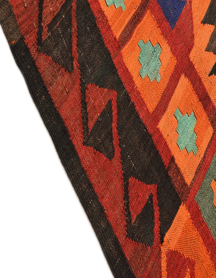 Detail image of  5' 5 x 8' 7  Hand Woven Kilim Fars Wool Rug