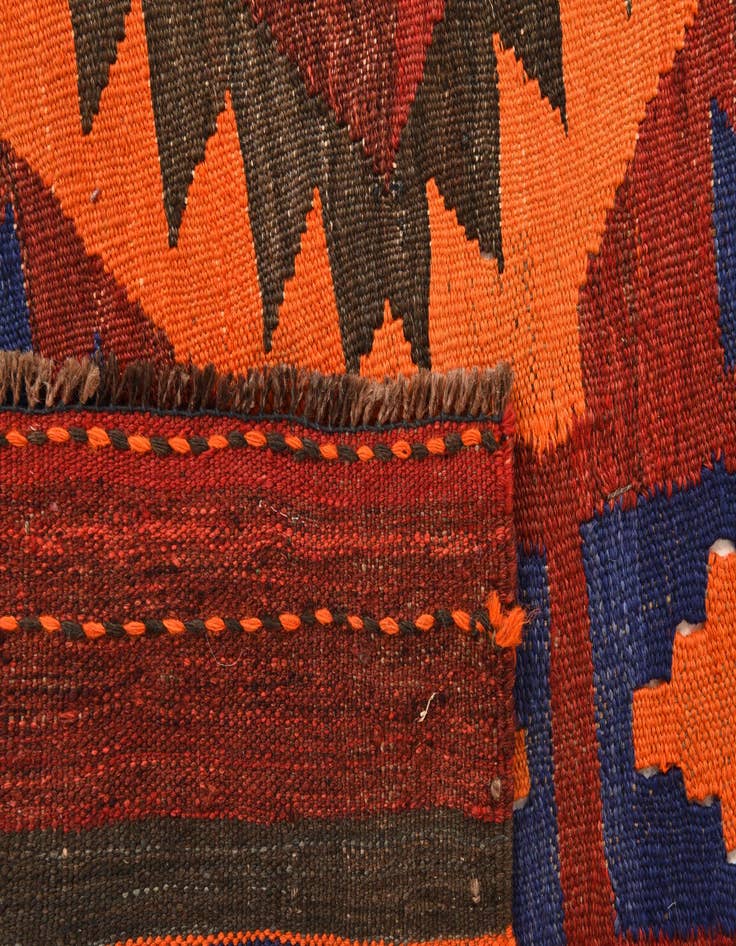 Detail image of  5' 5 x 8' 7  Hand Woven Kilim Fars Wool Rug
