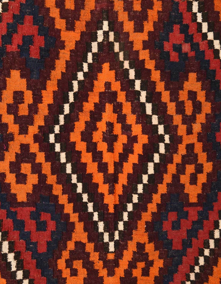 Detail image of  6' 2 x 10' 9  Hand Woven Kilim Fars Wool Rug
