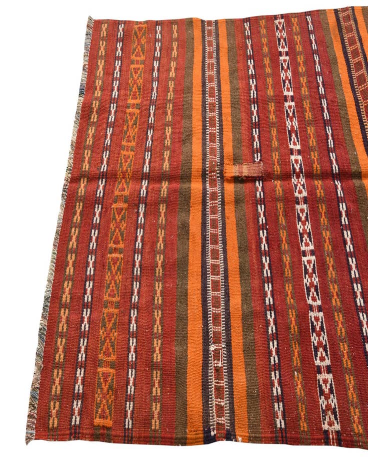 Detail image of  4' 11 x 7' 8  Hand Woven Kilim Fars Wool Rug