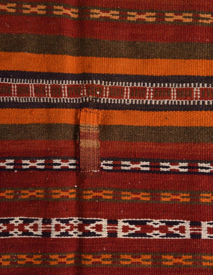 Detail image of  4' 11 x 7' 8  Hand Woven Kilim Fars Wool Rug