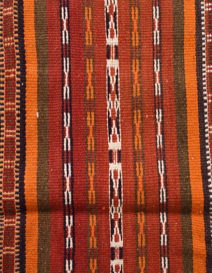 Detail image of  4' 11 x 7' 8  Hand Woven Kilim Fars Wool Rug