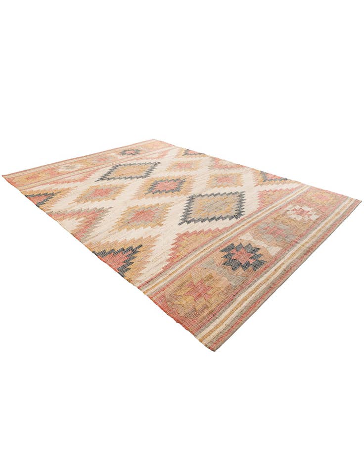 Detail image of  10' x 14' 1  Hand Woven Kilim Jute Rug