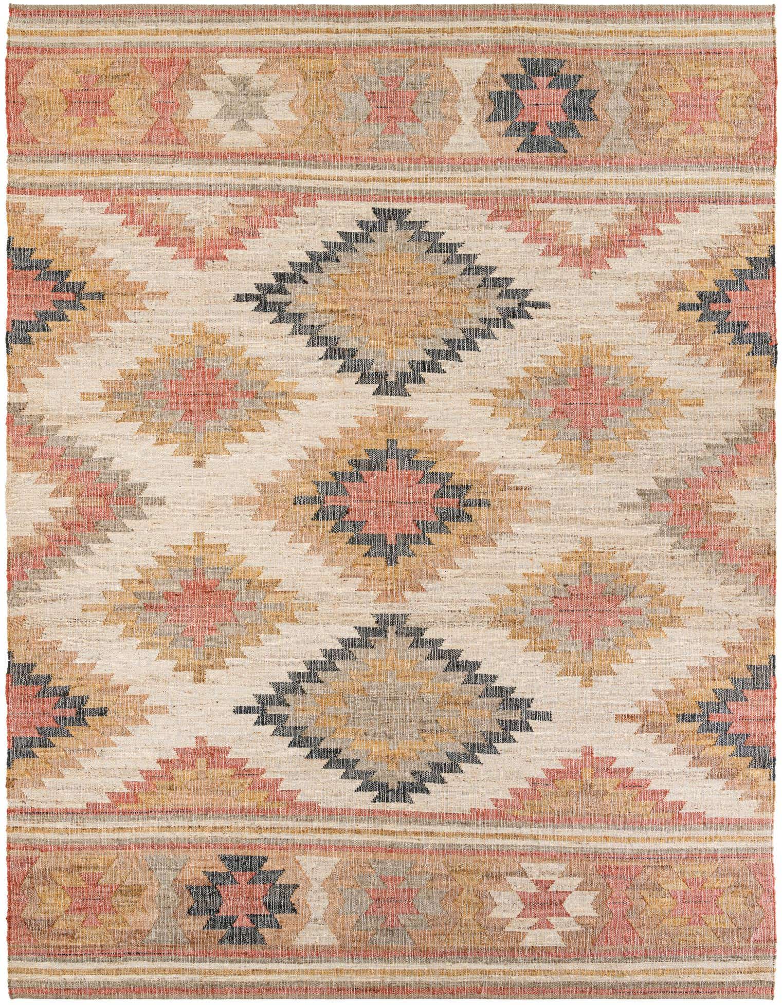 Primary image  10' x 14' 1  Hand Woven Kilim Jute Rug