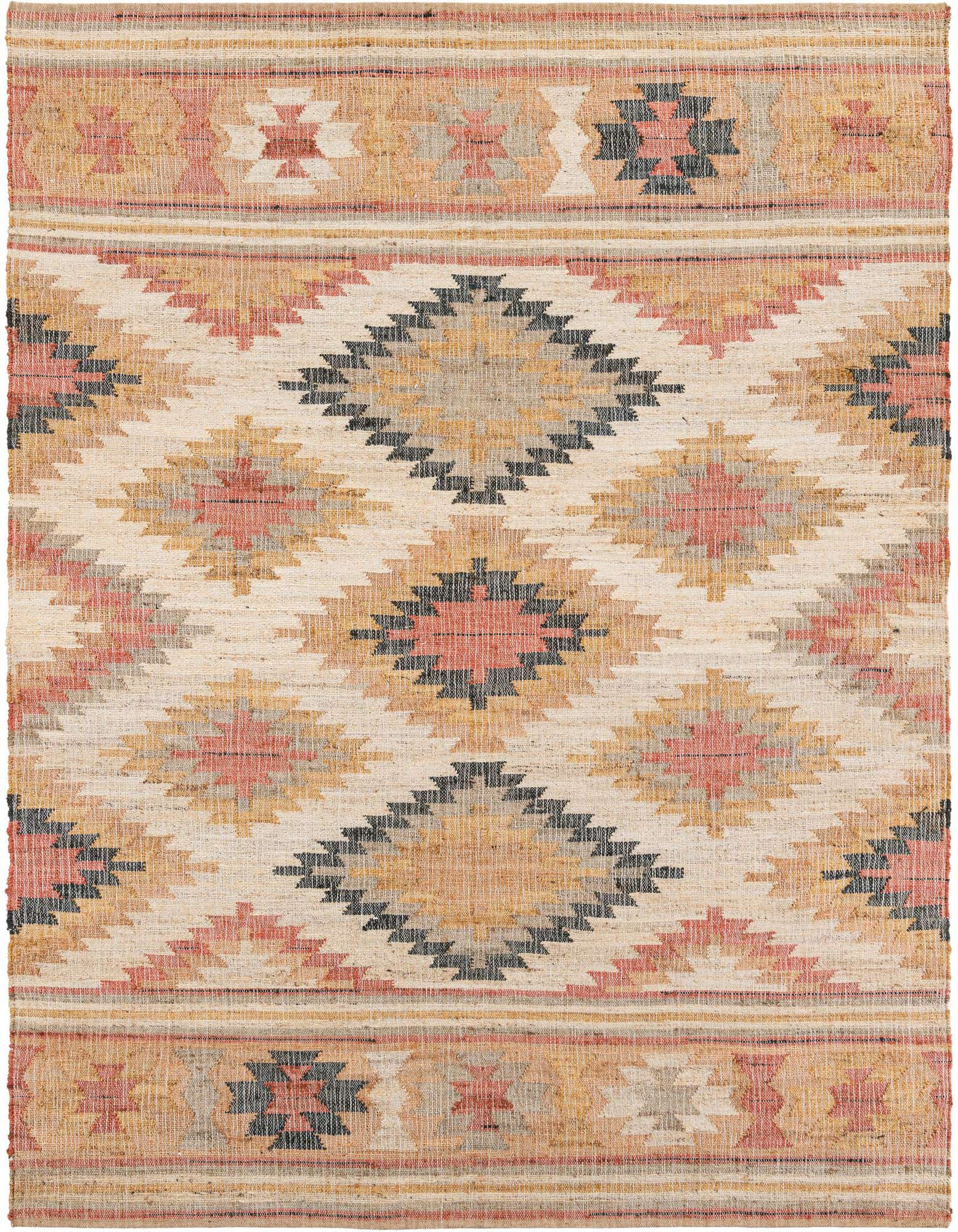 Primary image  7' 10 x 10'  Hand Woven Kilim Jute Rug