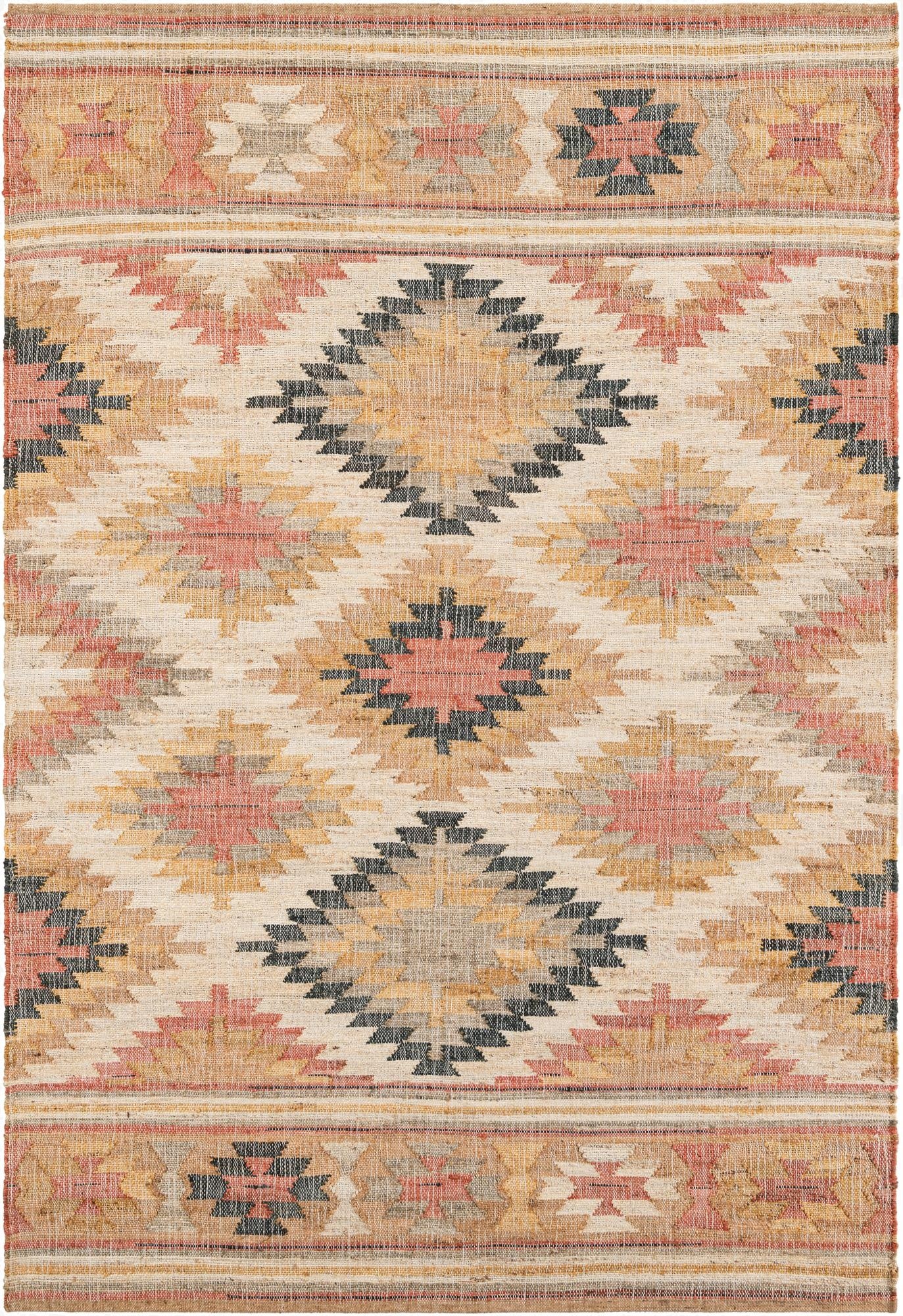  6' 1 x 9'  Hand Woven Kilim Jute Rug