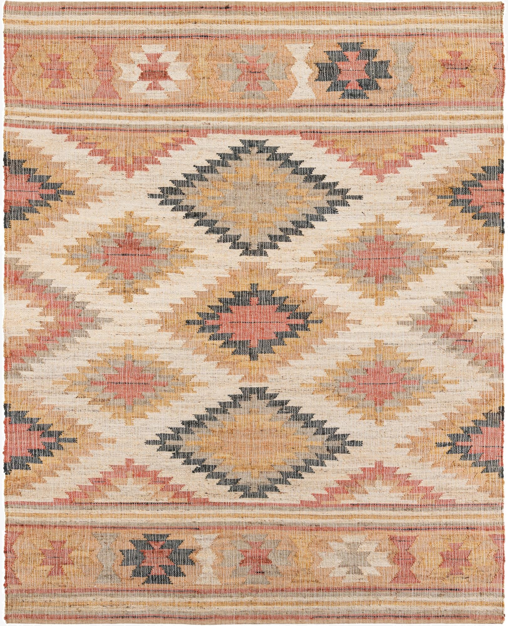  7' 10 x 10'  Hand Woven Kilim Jute Rug