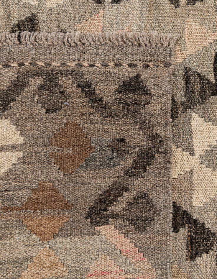 Detail image of  3' 2 x 5' 3  Hand Woven Kilim Maymana Wool Rug