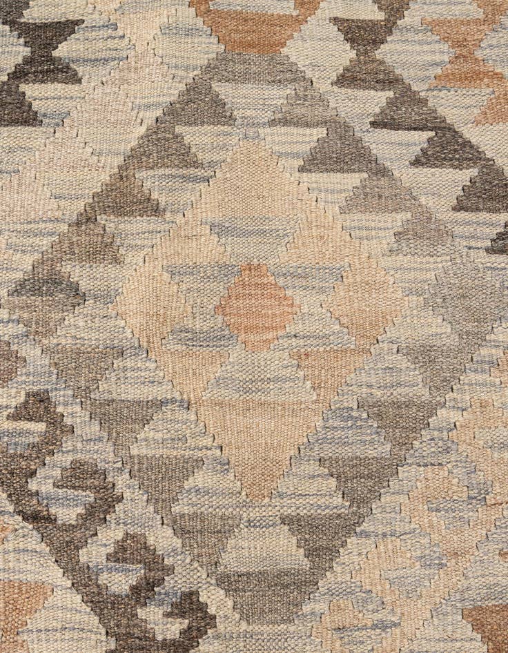 Detail image of  5' x 6' 10  Hand Woven Kilim Maymana Wool Rug