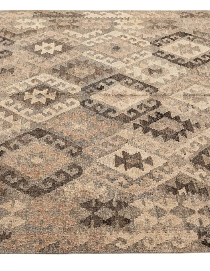 Detail image of  5' 3 x 6' 4  Hand Woven Kilim Maymana Wool Rug