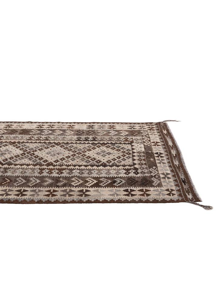 Detail image of  5' x 6' 7  Hand Woven Kilim Maymana Wool Rug