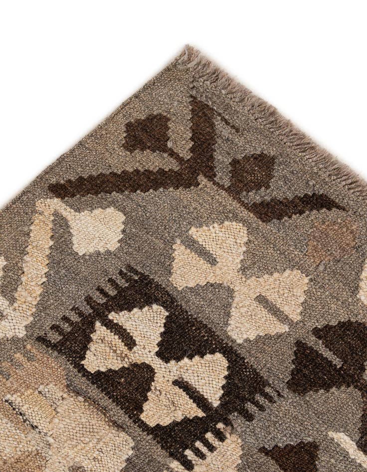 Detail image of  5' 2 x 6' 7  Hand Woven Kilim Maymana Wool Rug