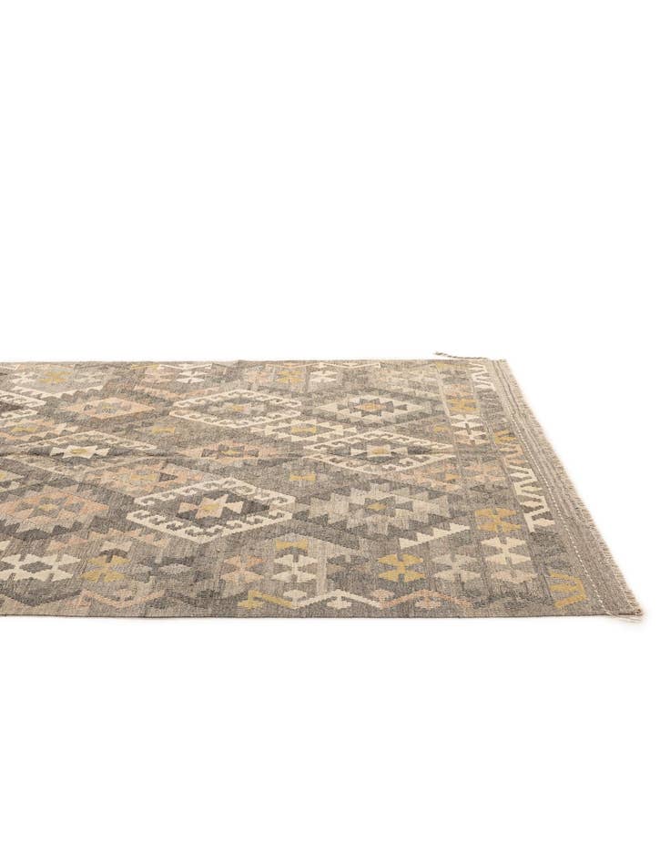 Detail image of  5' 4 x 6' 8  Hand Woven Kilim Maymana Wool Rug