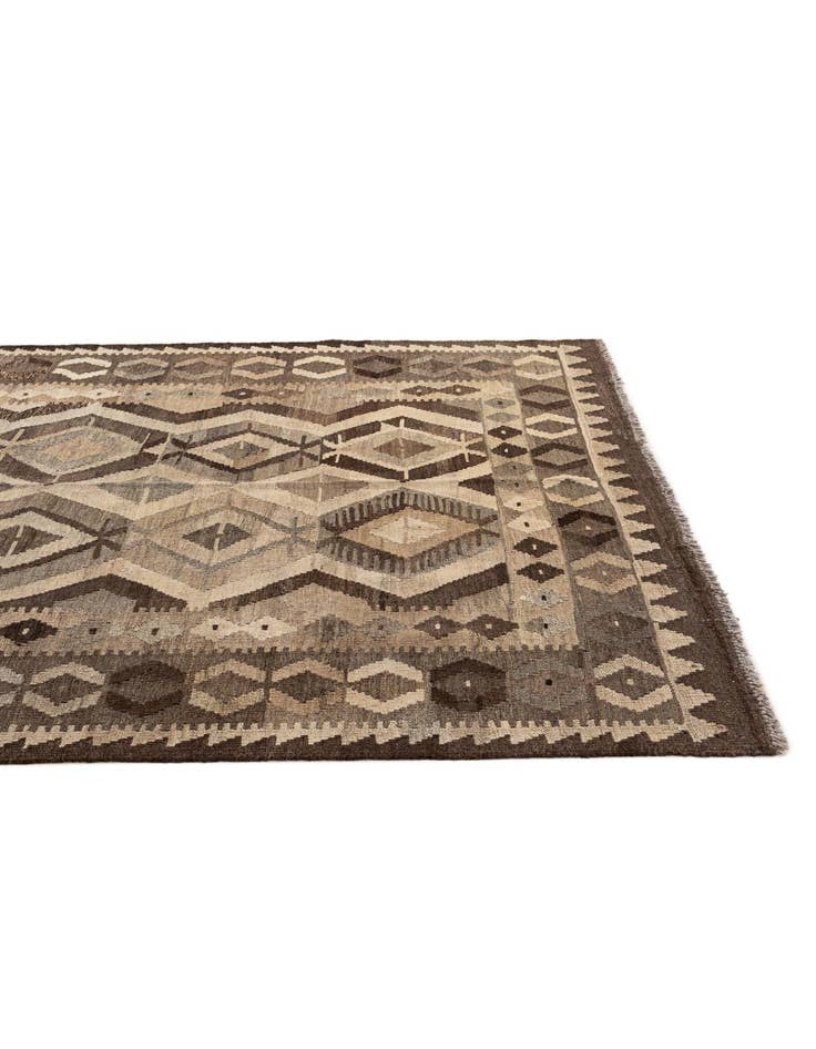 Detail image of  5' 3 x 6' 8  Hand Woven Kilim Maymana Wool Rug